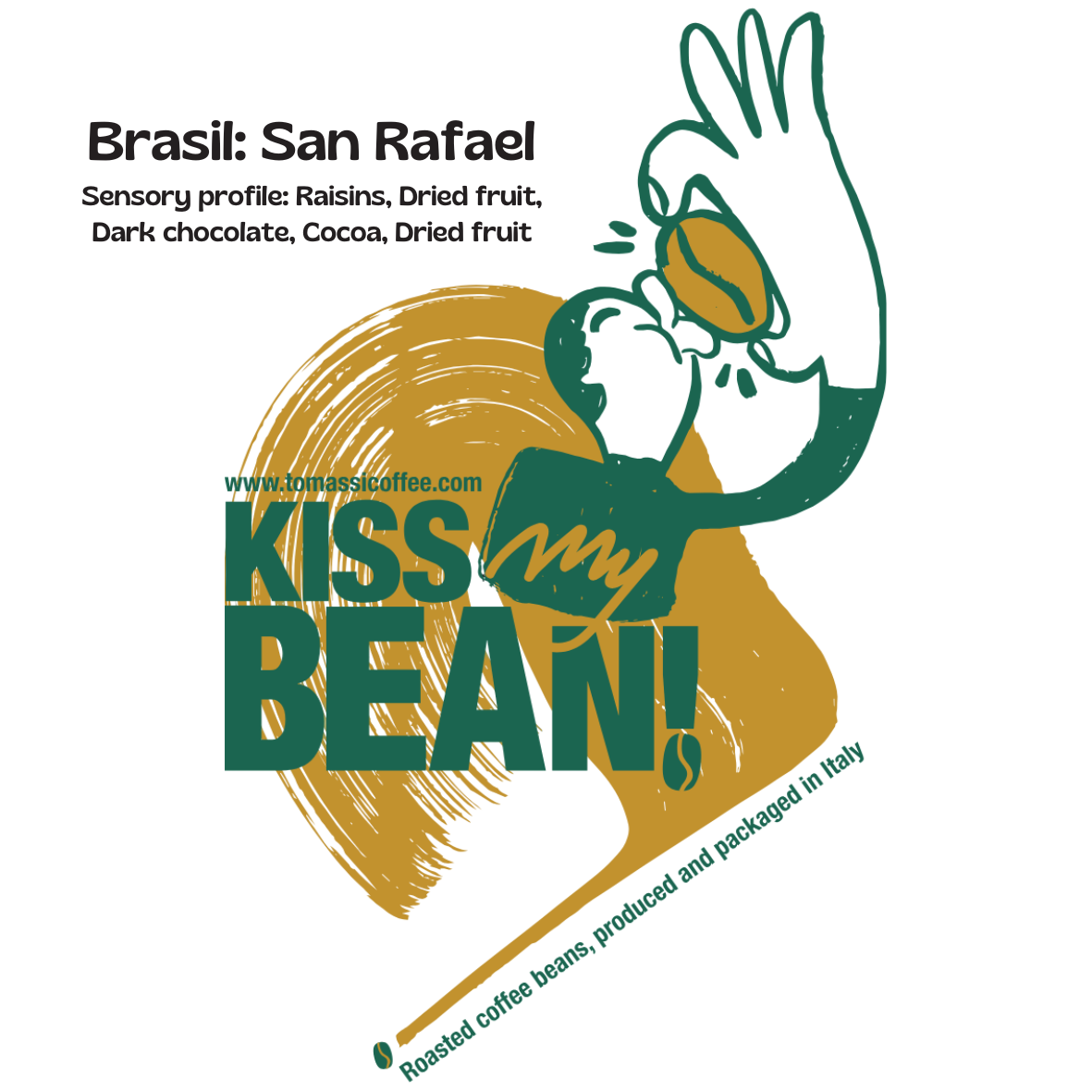 Caffè specialty Brasile San Rafael naturale, Cerrado Mineiro, in grani e macinato – Tomassi Coffee