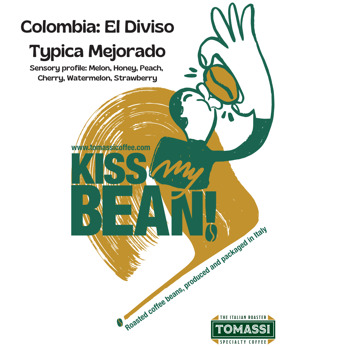 Caffè specialty Colombia El Diviso Typica Mejorado, processo Advanced Natural, in grani e macinato – Tomassi Coffee