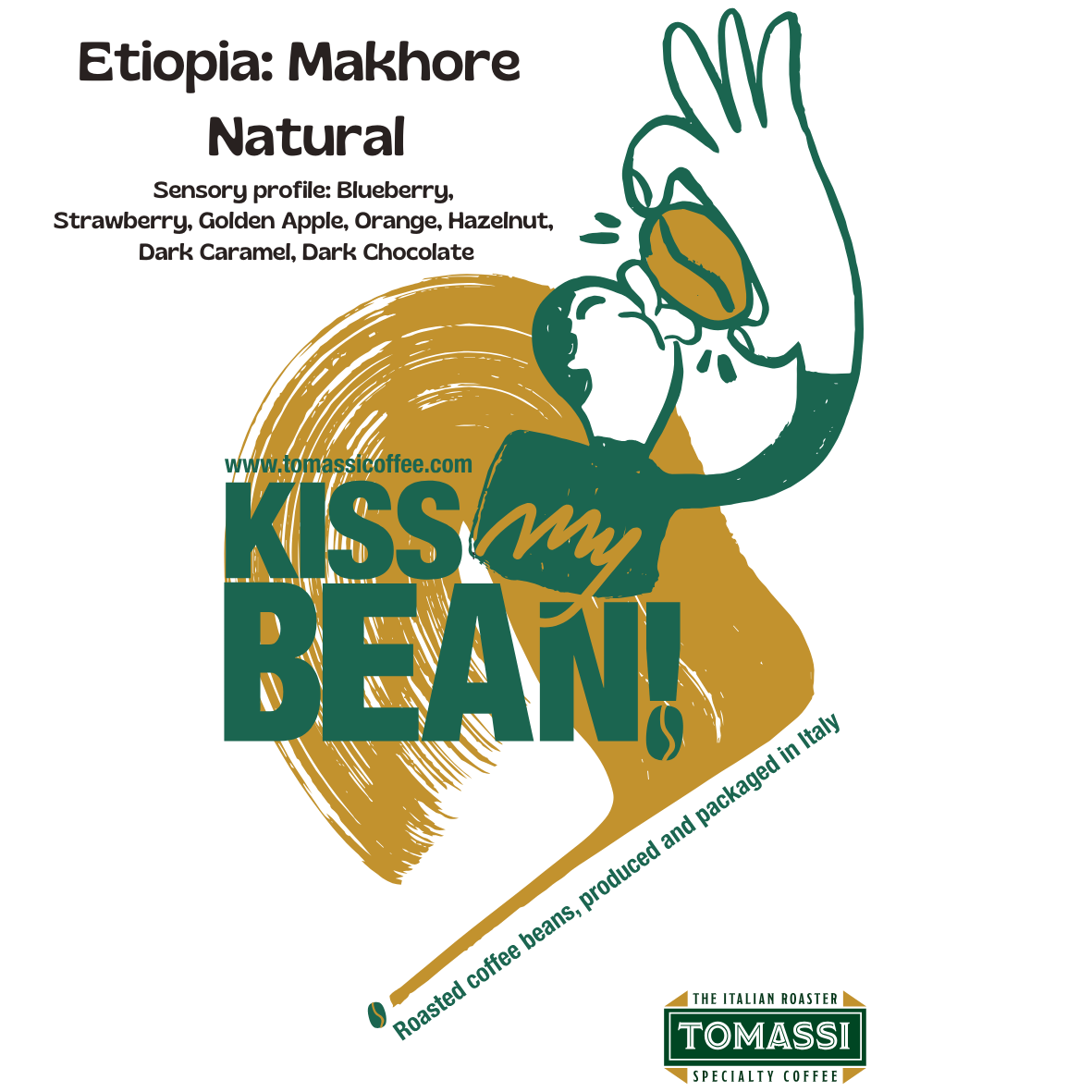 Caffè specialty Etiopia Makhore Natural, varietà heirloom, in grani e macinato – Tomassi Coffee