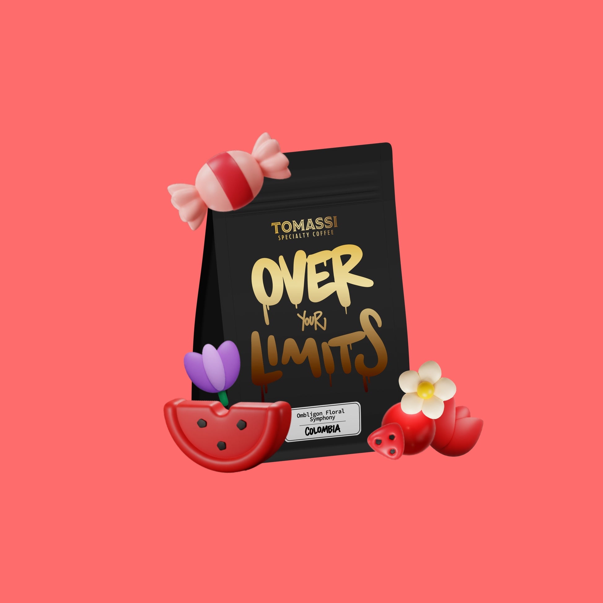 Caffè specialty Colombia Ombligon Floral Symphony, naturale Thermal Shock, in grani e macinato – Tomassi Coffee