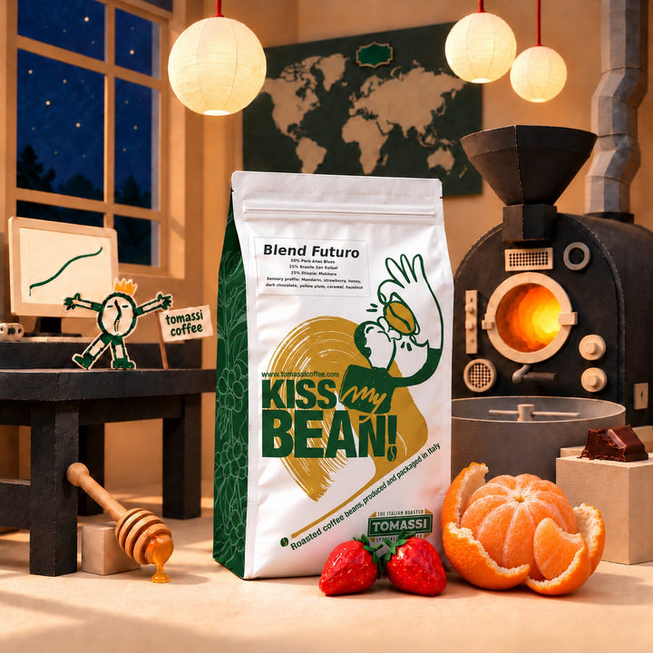 Caffè specialty Blend Futuro, blend Perù Etiopia Brasile – Tomassi Coffee