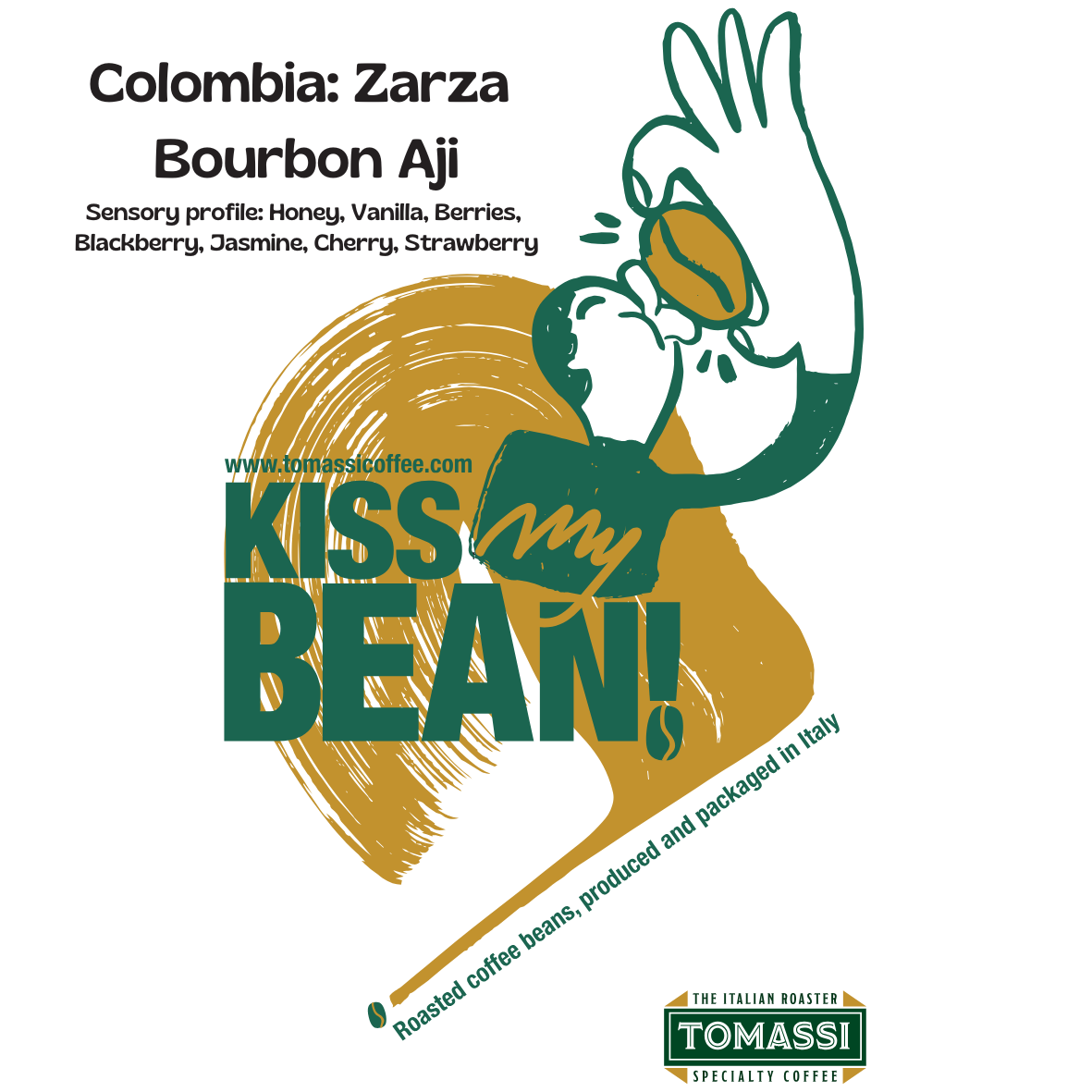 Caffè specialty Colombia Zarza Bourbon Ají, processo Advanced Natural, in grani e macinato – Tomassi Coffee